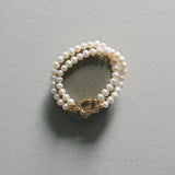 Double Layers Freshwater Pearl Bracelet gembea jewelry