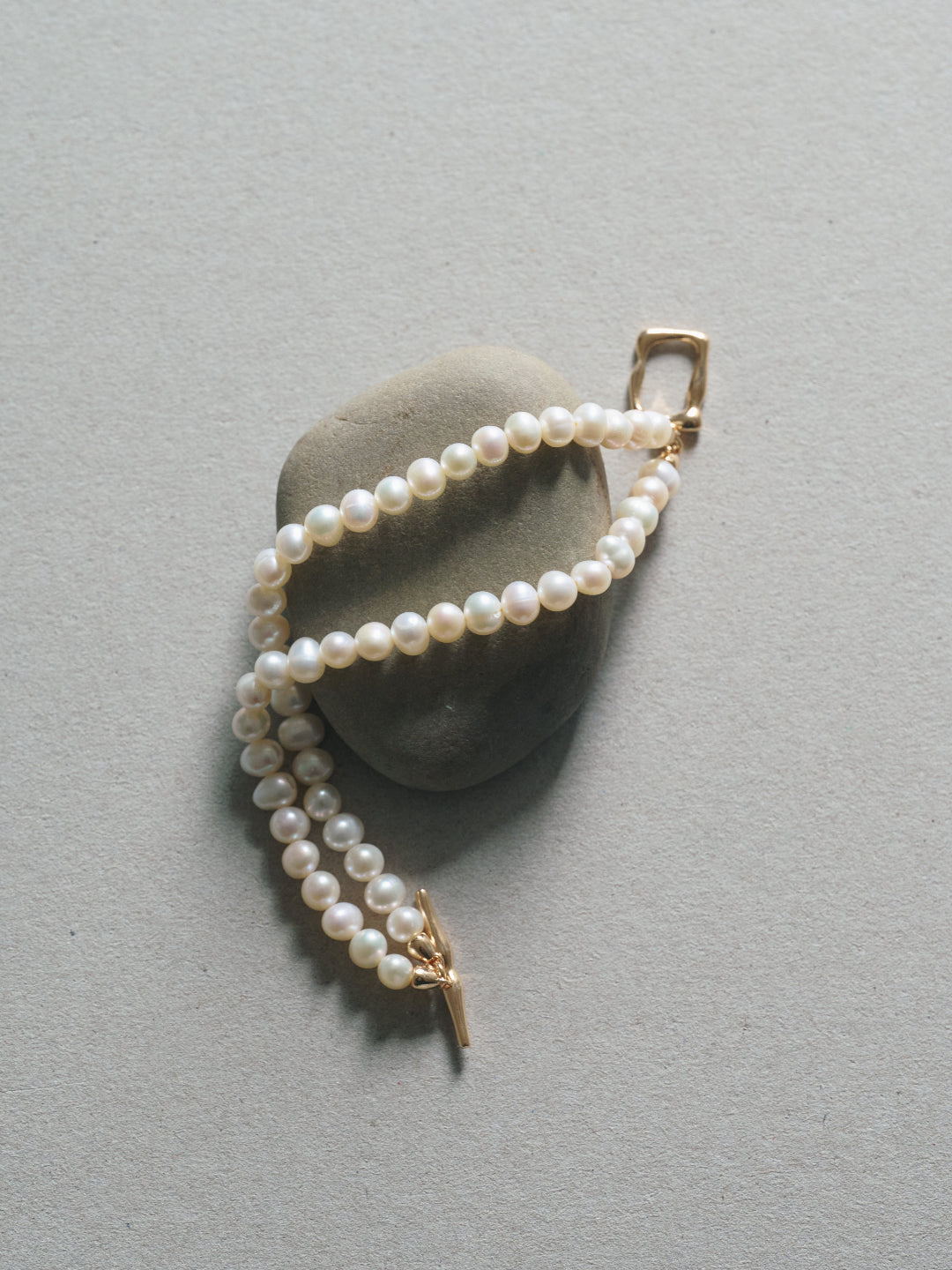 Double Layers Freshwater Pearl Bracelet gembea jewelry