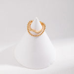 925 Sterling Silver Plated 18K Gold Open Rings - Gembea Jewelry