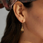 Drop-Shaped Tiger's Eye Earrings - Gembea Jewelry