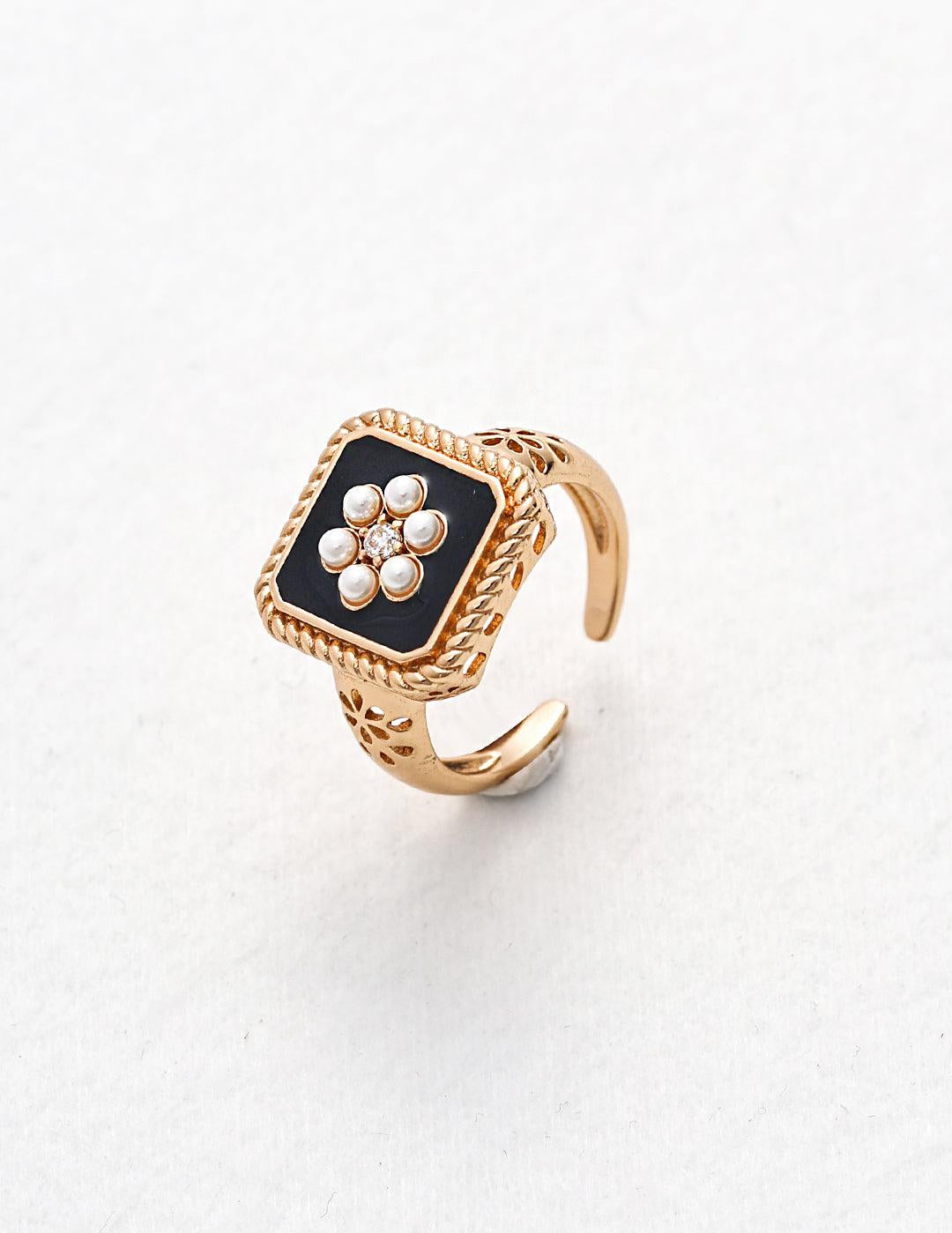 Drop Glazed Zircon Gemstone Open Rings - Gembea Jewelry