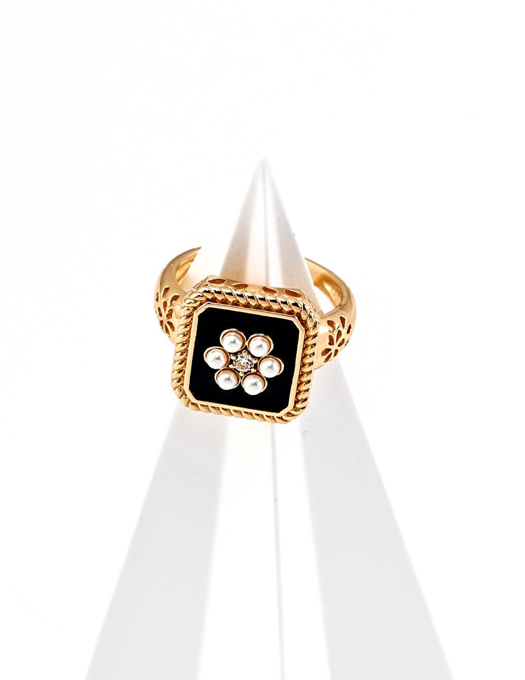 Drop Glazed Zircon Gemstone Open Rings - Gembea Jewelry