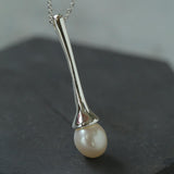 Drop Pearl Long Chain Necklace - Gembea Jewelry