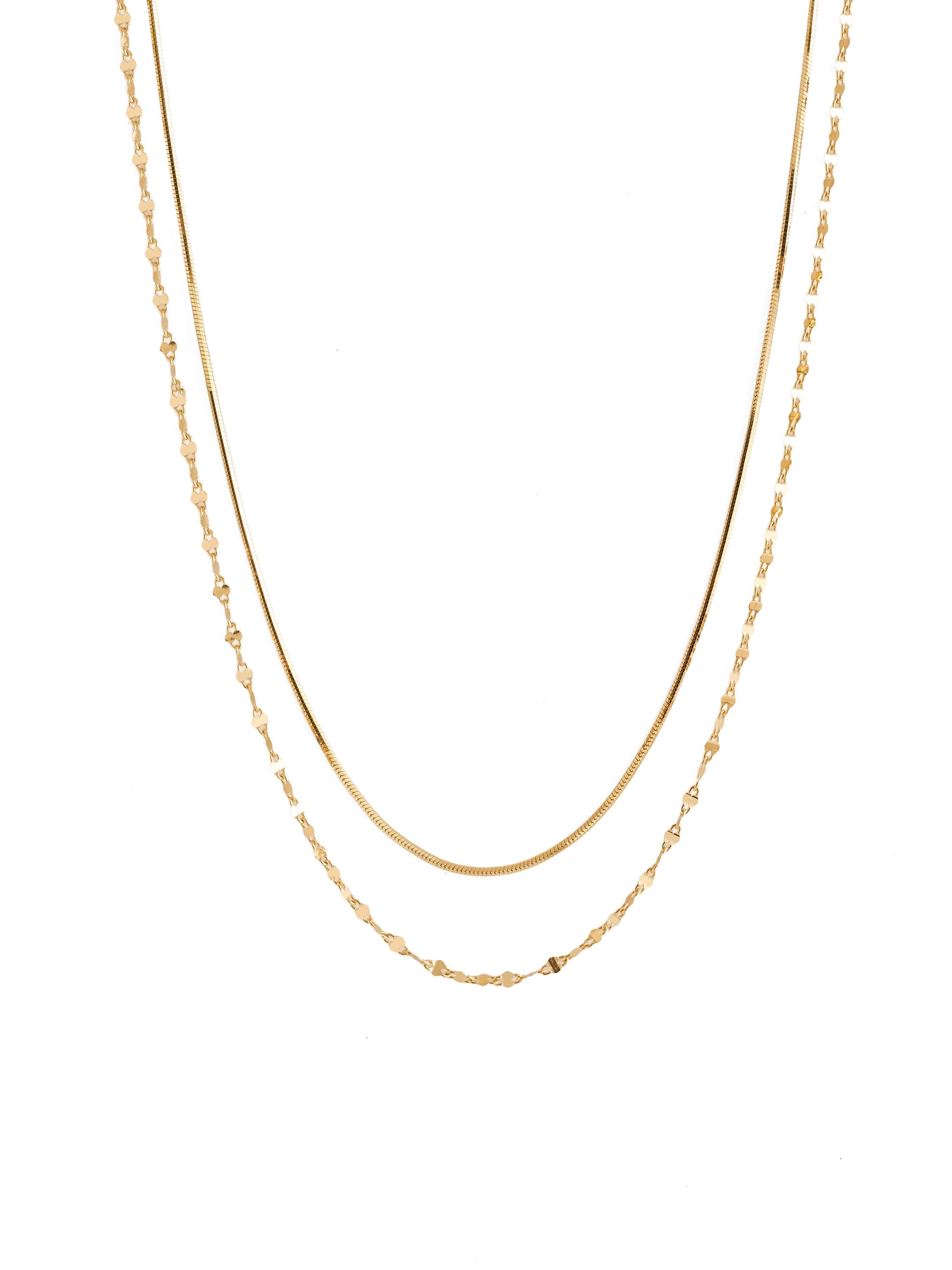 Dual Glow Layered Chain Necklace gembea jewelry