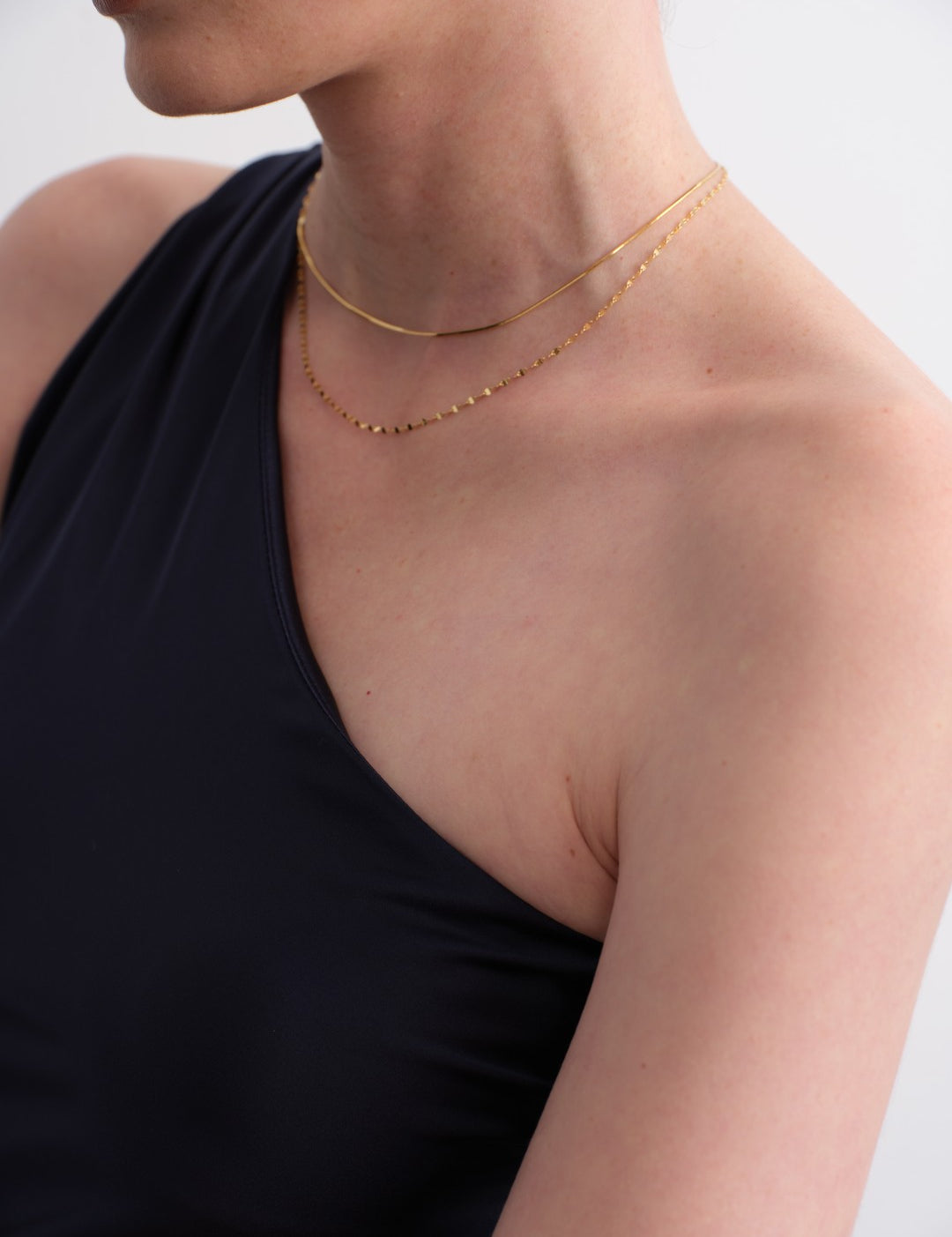 Dual Glow Layered Chain Necklace gembea jewelry