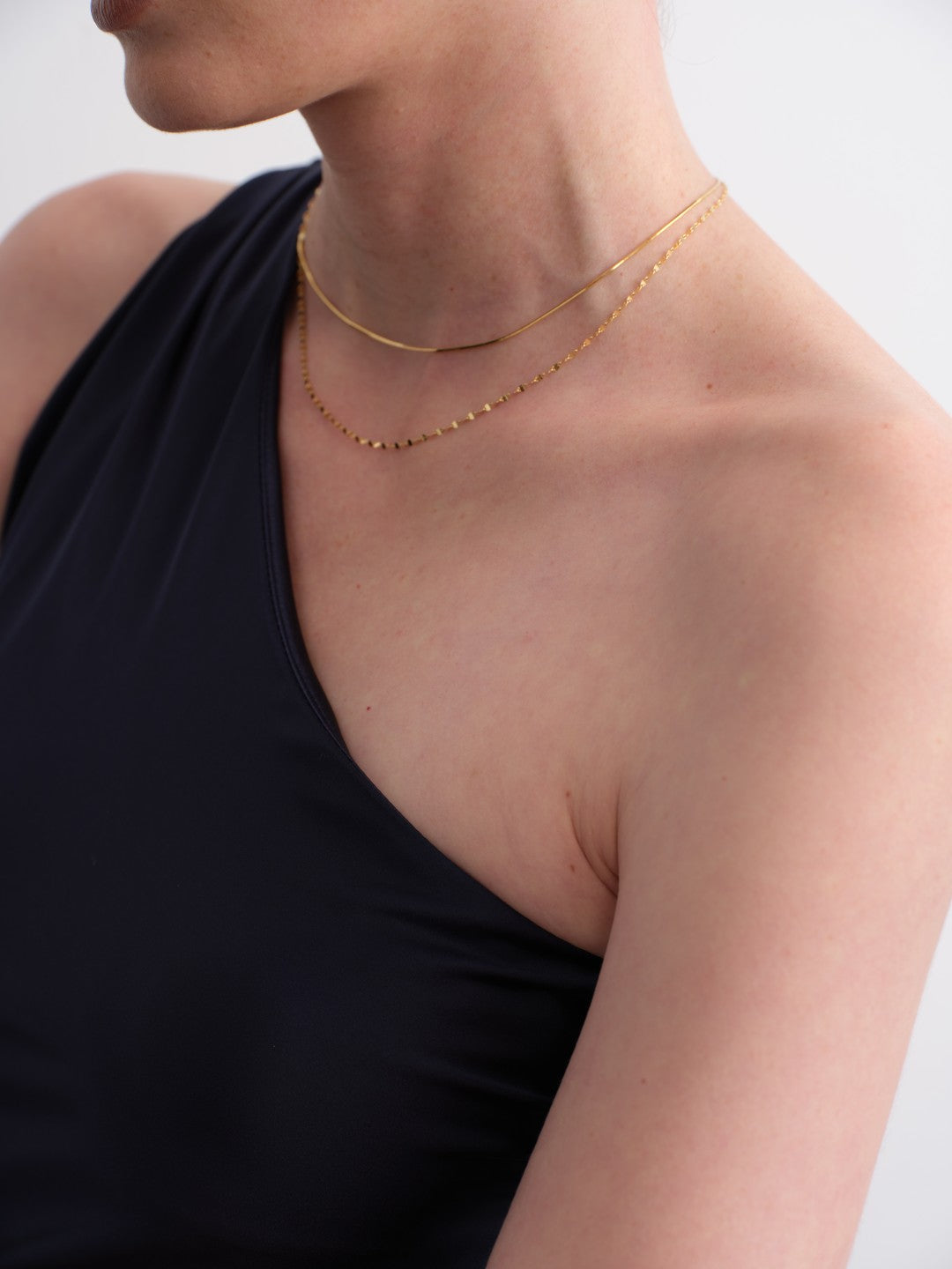 Dual Glow Layered Chain Necklace gembea jewelry