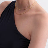 Dual Glow Layered Chain Necklace gembea jewelry