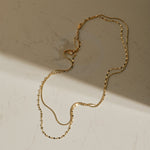 Dual Glow Layered Chain Necklace gembea jewelry