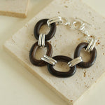 Ebony Wood Elliptic Bracelet gembea jewelry
