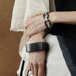 Ebony Wood Elliptic Bracelet gembea jewelry
