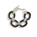 Ebony Wood Elliptic Bracelet gembea jewelry