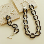 Ebony Wood Elliptic Bracelet gembea jewelry