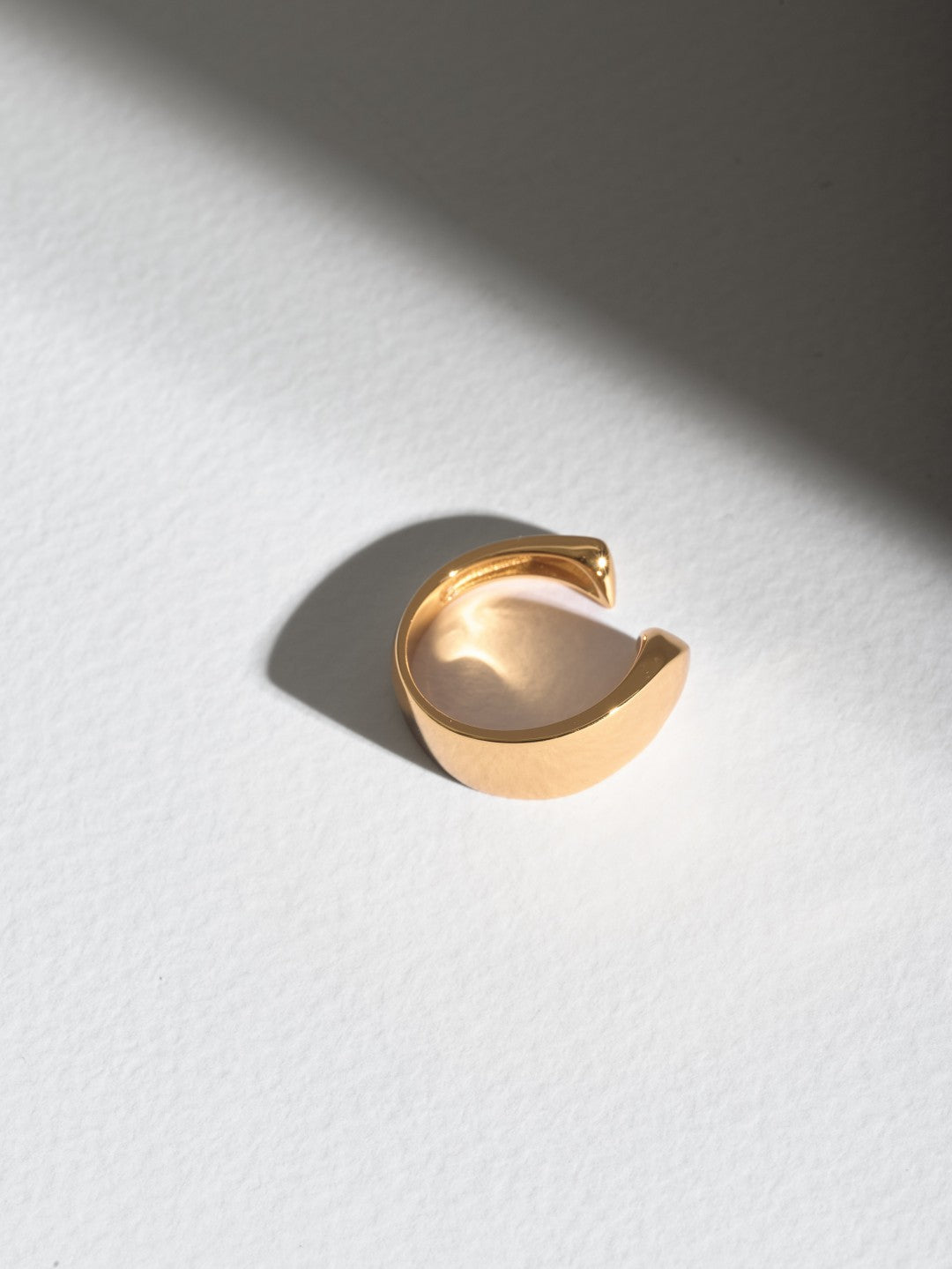 Eclipse Geometrically Open Ring-Gold gembea jewelry