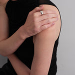 Eclipse Geometrically Open Ring-Silver