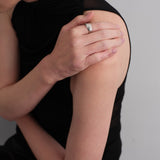 Eclipse Geometrically Open Ring-Silver