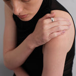 Eclipse Geometrically Open Ring-Silver GEMBEA JEWELRY