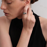 Eclipse Geometrically Open Ring-Silver GEMBEA JEWELRY