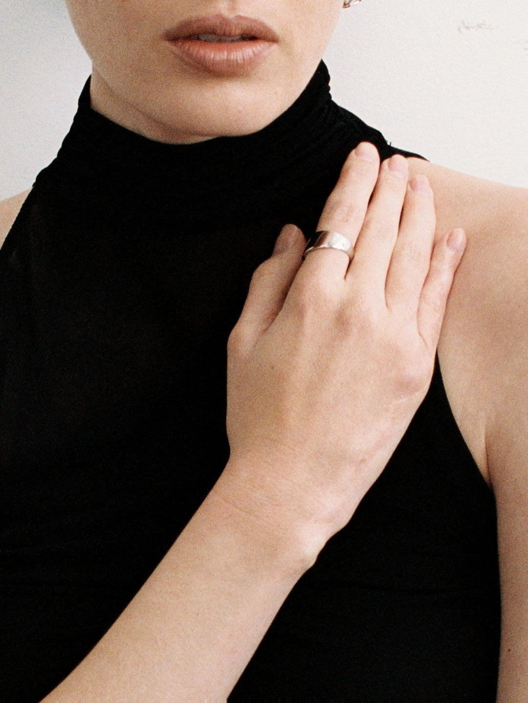 Eclipse Geometrically Open Ring-Silver GEMBEA JEWELRY