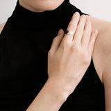 Eclipse Geometrically Open Ring-Silver GEMBEA JEWELRY