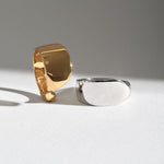 Eclipse Geometrically Open Ring-Silver GEMBEA JEWELRY