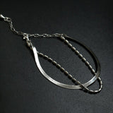 Effortless Layers Silver Double Chain Bracelet GEMBEA JEWELRY