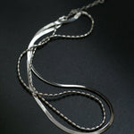 Effortless Layers Silver Double Chain Necklace GEMBEA jewelry