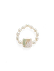 Elastic Baroque Pearl Beaded Ring-C GEMBEA JEWELRY