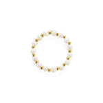 Elastic Gold Bean Freshwater Pearl Ring-D gembea jewelry