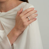 Elastic Irregular Baroque Pearl Ring-B