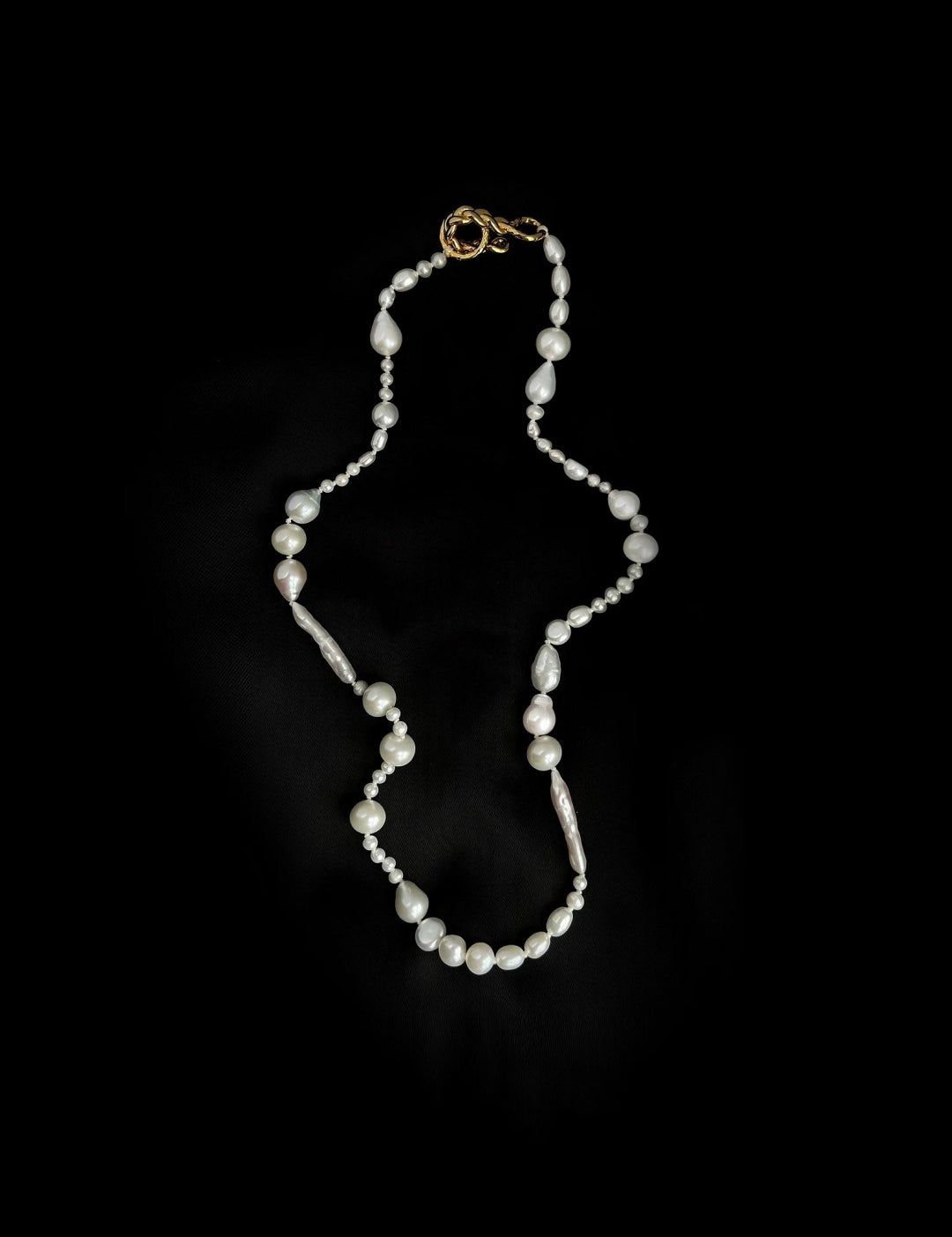 Elegant Irregular Baroque Pearl Necklace GEMBEA JEWELRY