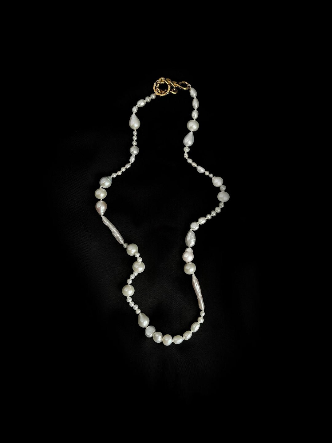 Elegant Irregular Baroque Pearl Necklace GEMBEA JEWELRY