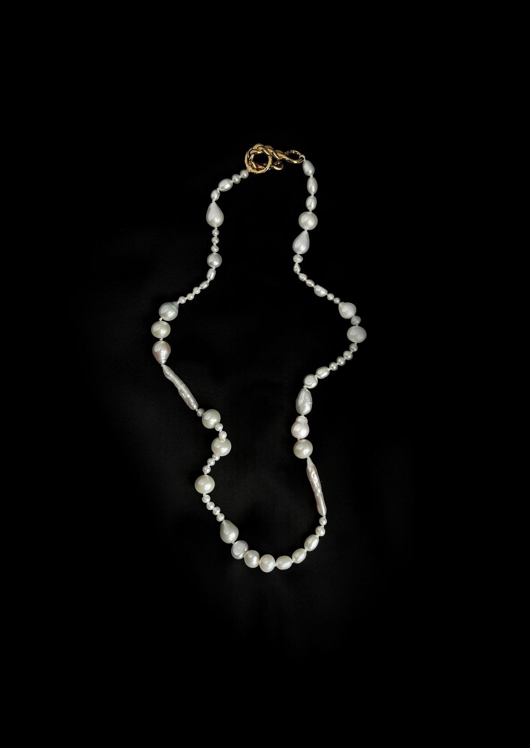 Elegant Irregular Baroque Pearl Necklace GEMBEA JEWELRY