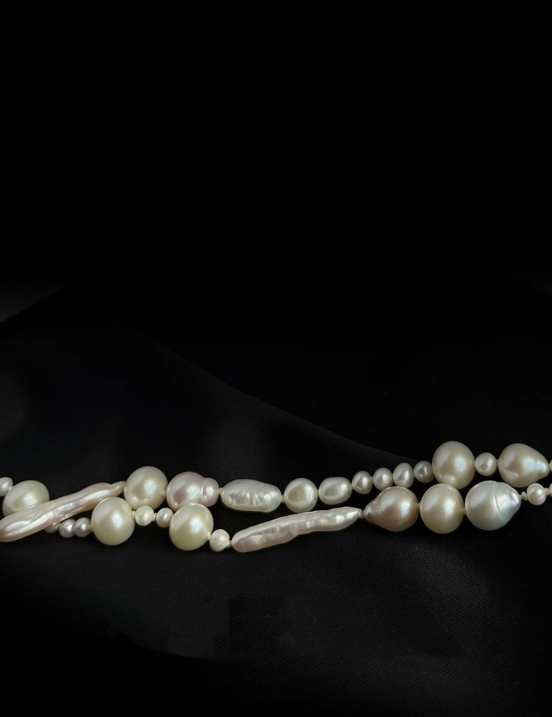 Elegant Irregular Baroque Pearl Necklace GEMBEA JEWELRY