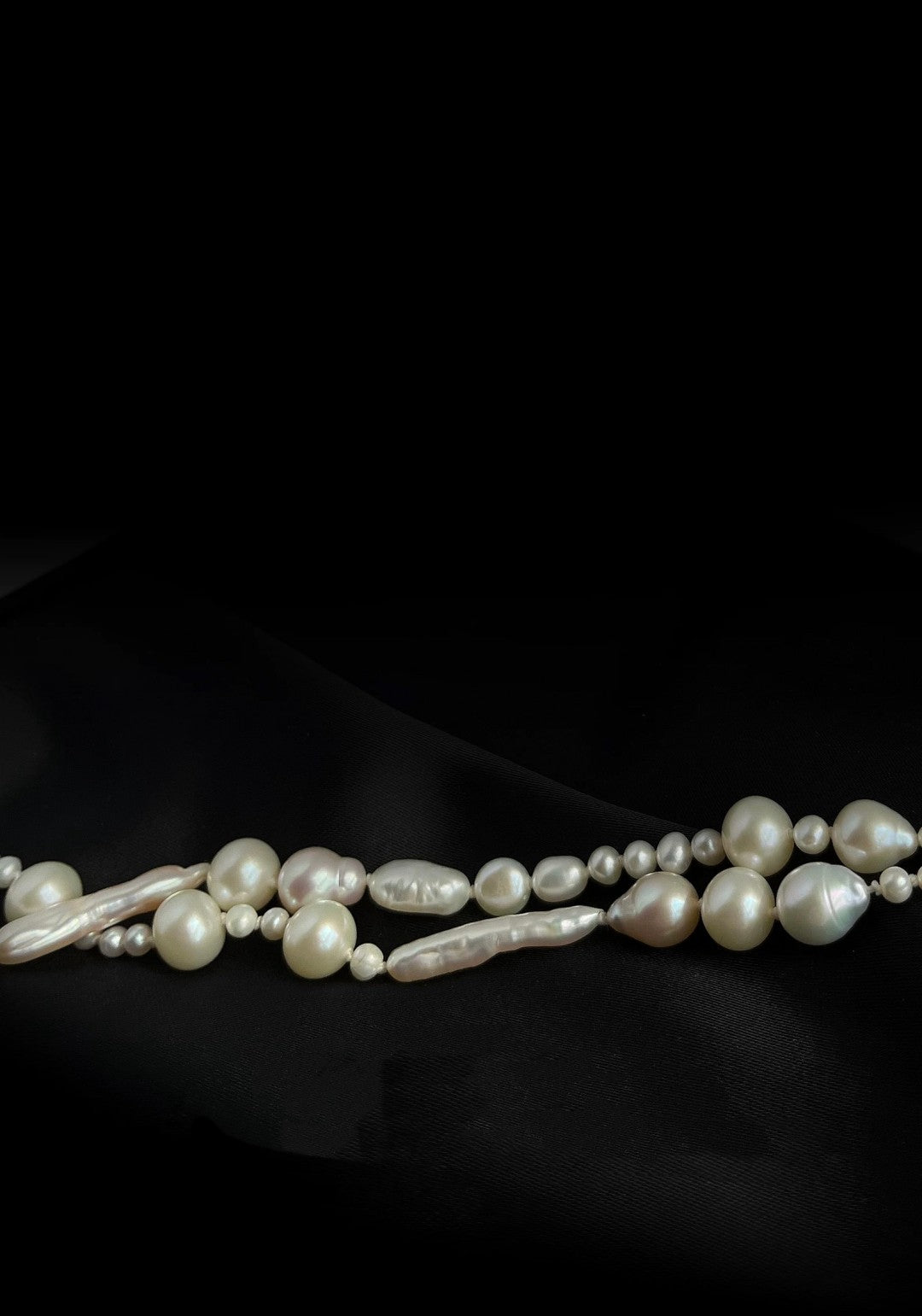 Elegant Irregular Baroque Pearl Necklace GEMBEA JEWELRY