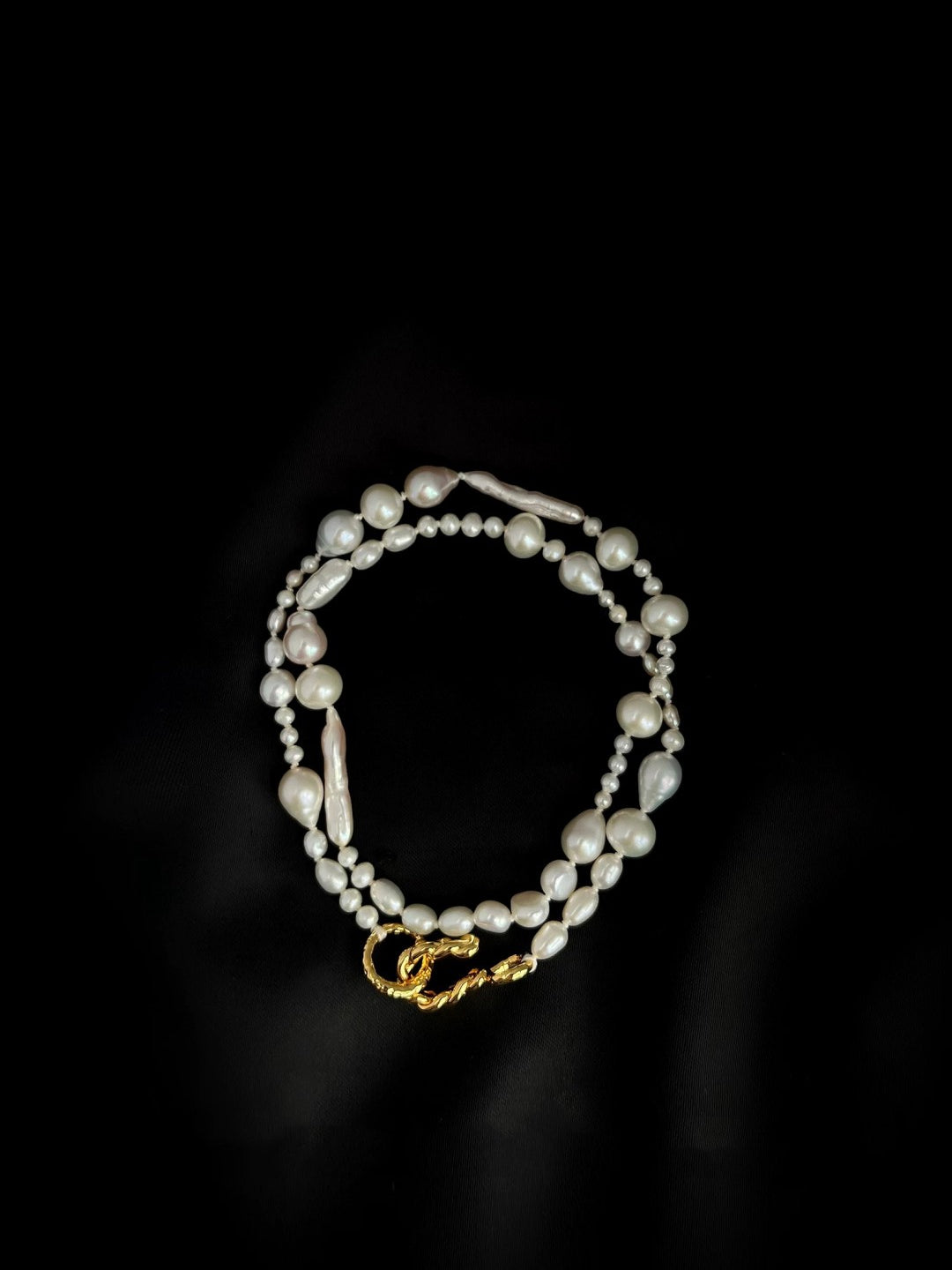 Elegant Irregular Baroque Pearl Necklace GEMBEA JEWELRY