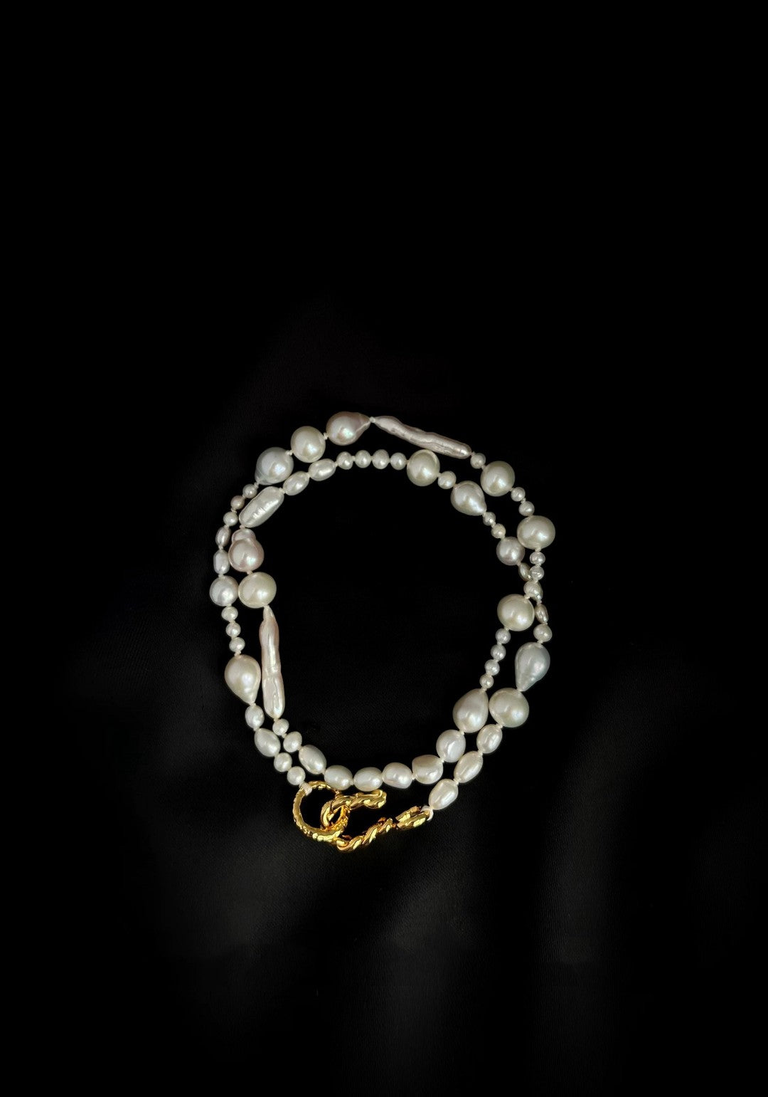 Elegant Irregular Baroque Pearl Necklace GEMBEA JEWELRY