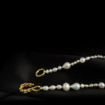 Elegant Irregular Baroque Pearl Necklace GEMBEA JEWELRY