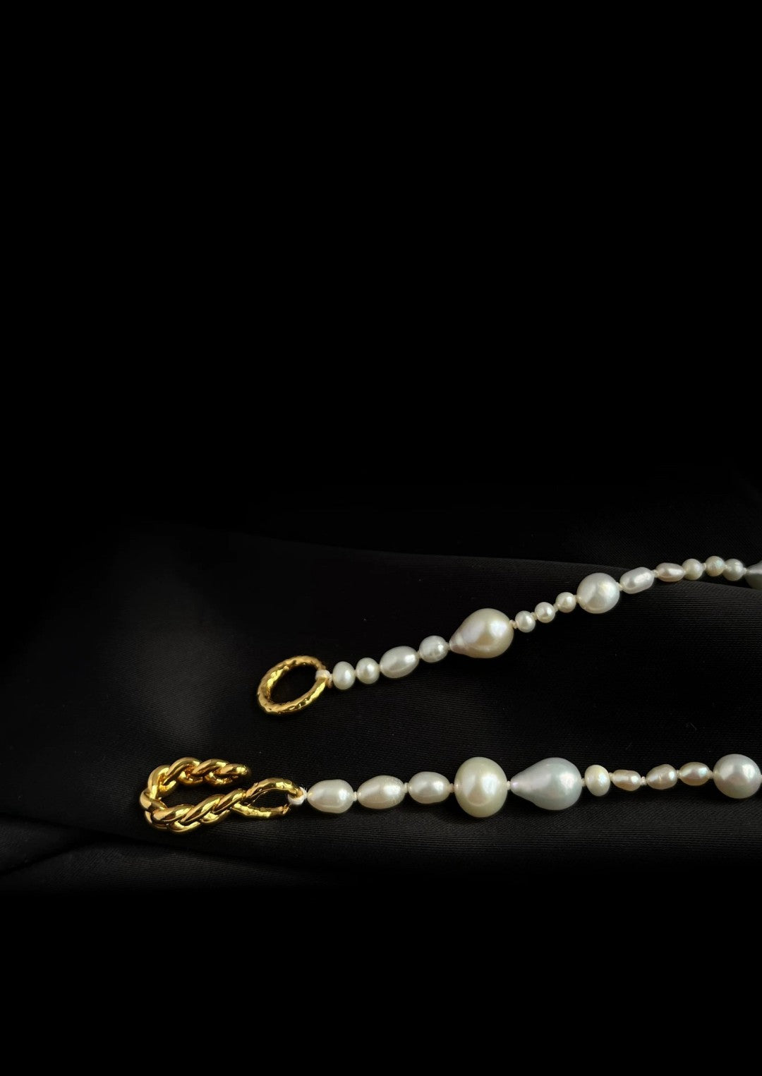 Elegant Irregular Baroque Pearl Necklace GEMBEA JEWELRY