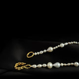 Elegant Irregular Baroque Pearl Necklace GEMBEA JEWELRY