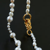 Elegant Irregular Baroque Pearl Necklace GEMBEA JEWELRY