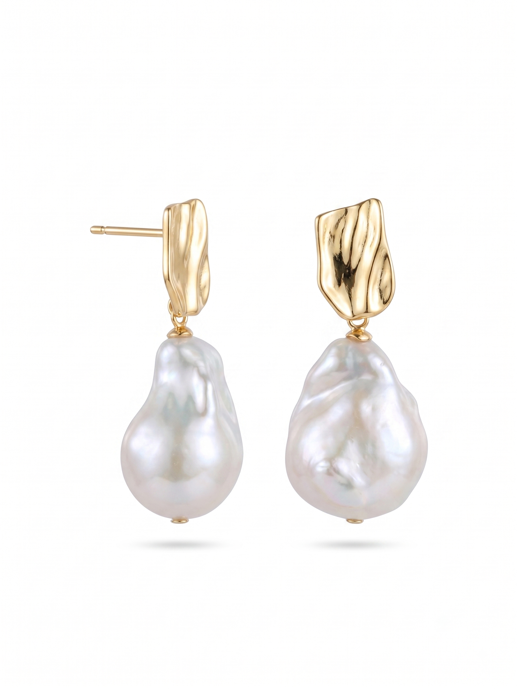Elegant Baroque Pearl Drop Earrings gembea jewelry