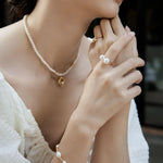 Elegant Pearl Beaded Bracelet