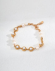 Elegant Gold Bean Pearl Bracelet Gembea - Gembea Jewelry