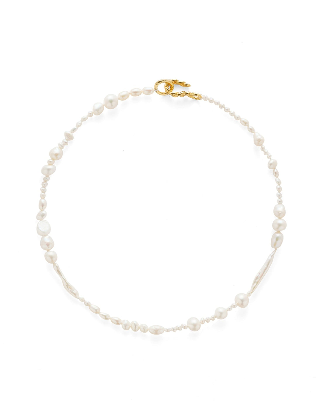 Elegant Irregular Baroque Pearl Necklace gembea jewelry