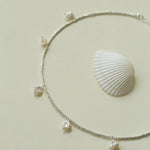 Elegant Silver Beads Pearl Pendant Necklace gembea jewelry