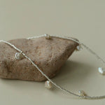 Elegant Silver Beads Pearl Pendant Necklace gembea jewelry