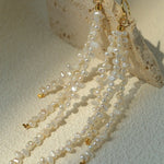 Extra Long Irregular Pearl Drop Earrings gembea jewelry