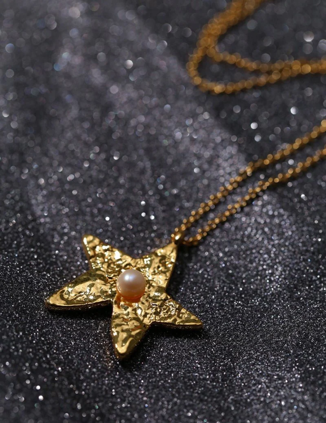 Dazzling Single Stars Necklace Gold Silver