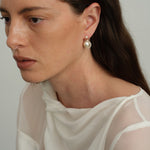 Florence Tiny Freshwater Pearl Drop Earrings gembea jewelry