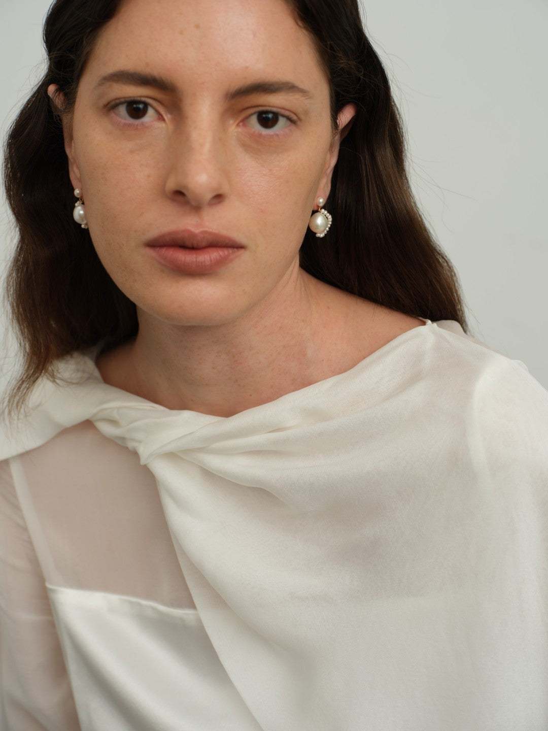 Florence Tiny Freshwater Pearl Drop Earrings gembea jewelry